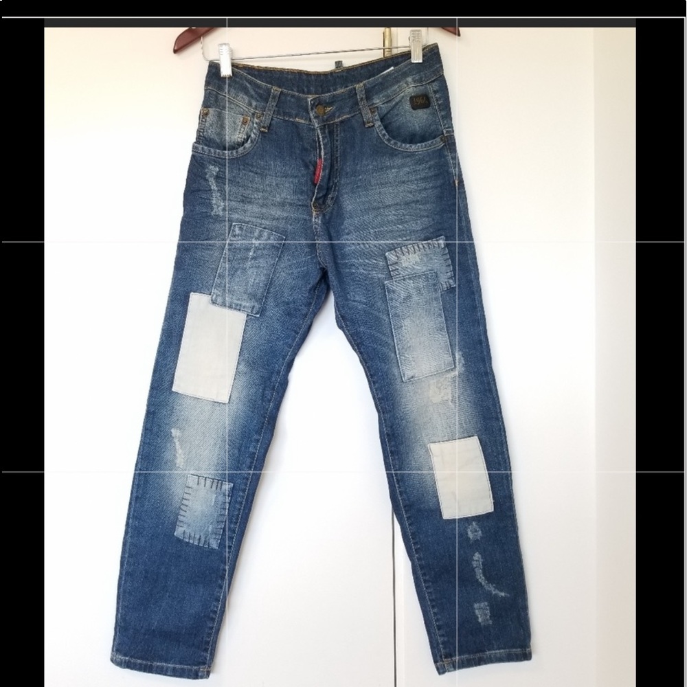 Dsquared patchwork boyfriend Jeans - Picture 2 of 9